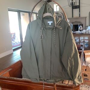 FLX Travel Army Green Packable Jacket NWT